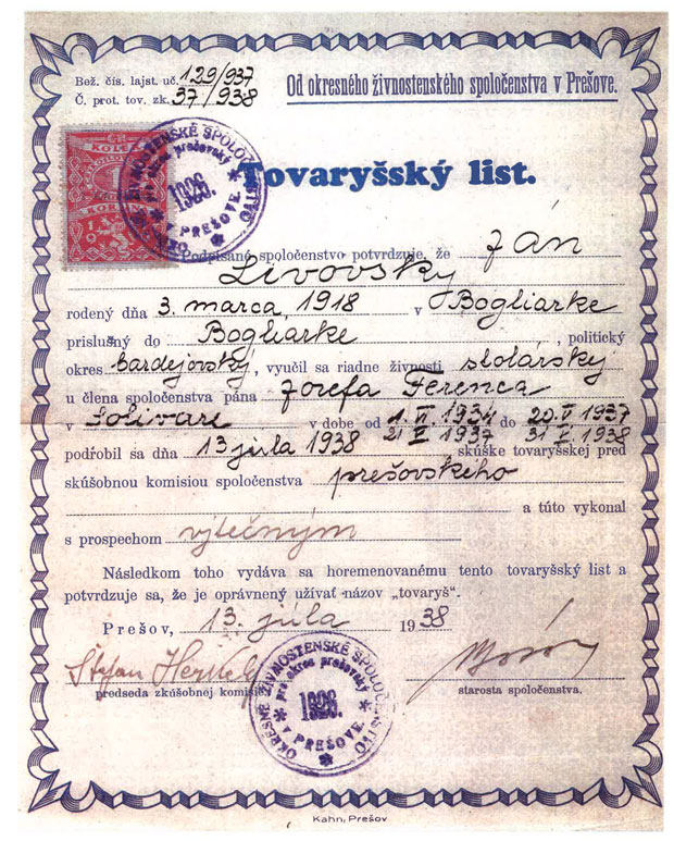 Tovariššký list